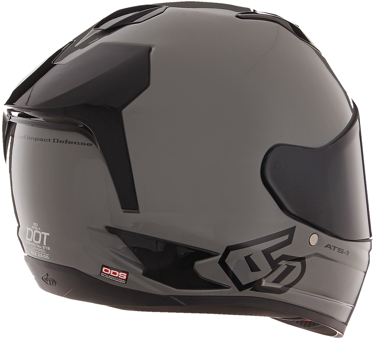 6D ATS-1R Motorcycle Helmet - Gloss Gray - Small 30-0975