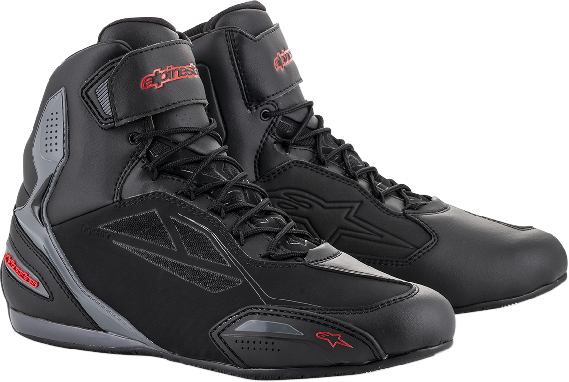 ALPINESTARS Faster-3 Drystar® Shoes - Black/Gray/Red - US 9.5 2540719131-9.5