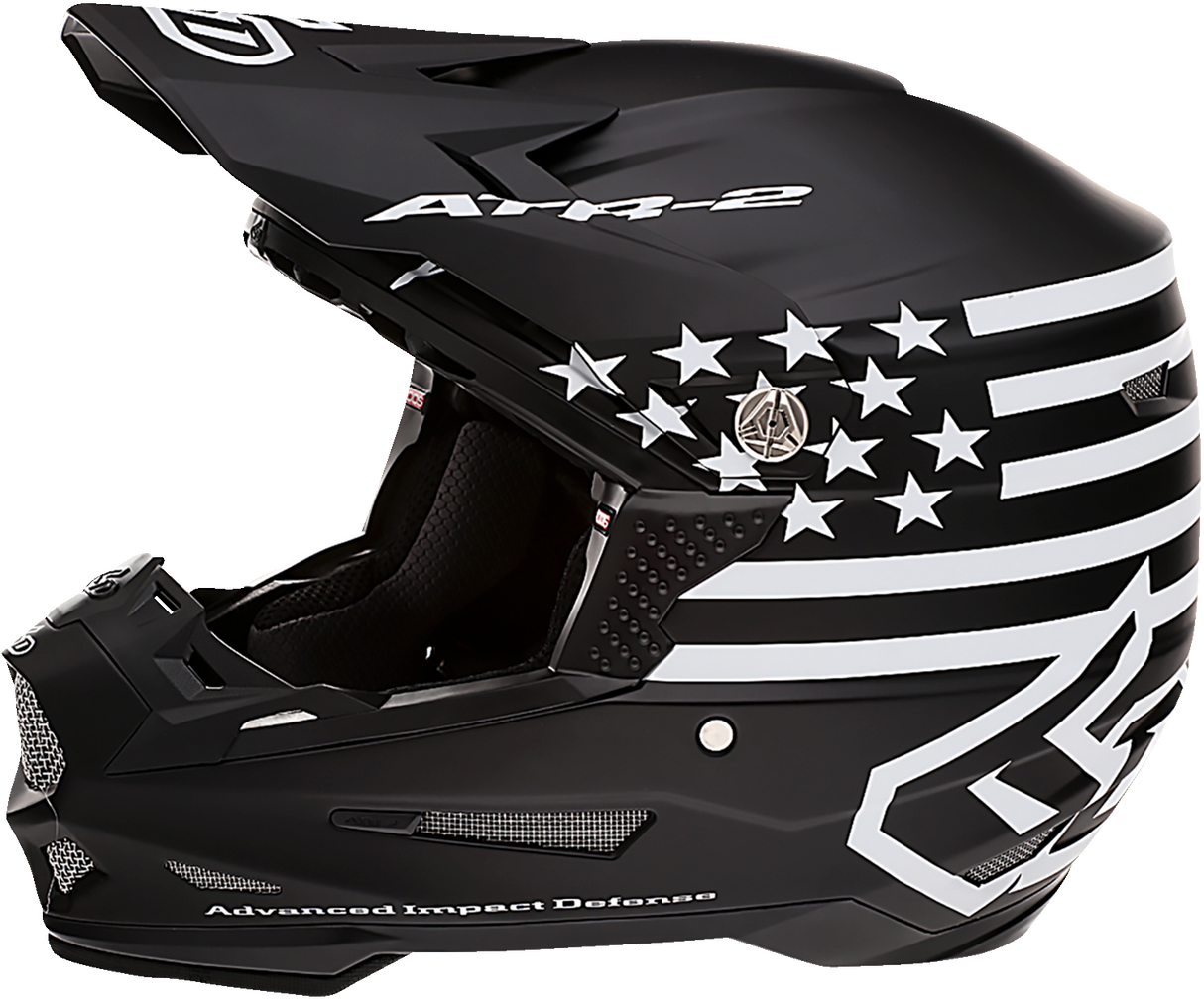 6D ATR-2 Motorcycle Helmet - Tactical - Black - Large 12-3007