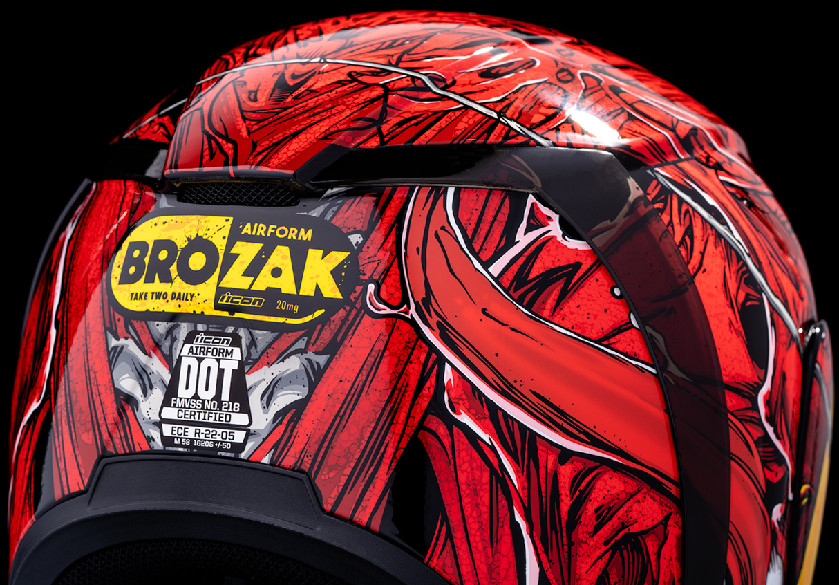 ICON Airform™ Motorcycle Helmet - MIPS® - Brozak - Red - XL 0101-14941