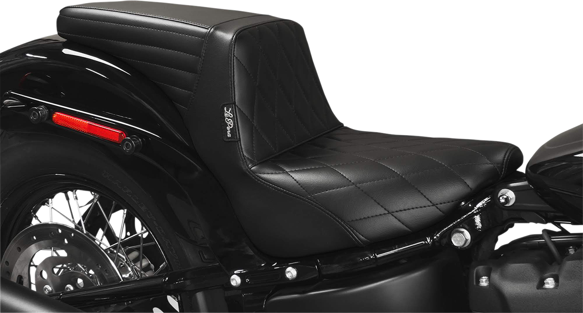 LE PERA Kickflip Seat - Diamond - Black - Softail '18-'21 LYB-590DM