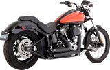 VANCE & HINES Shortshots Staggered Exhaust System - Matte Black 47325