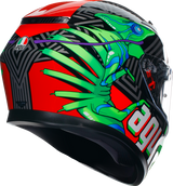 AGV K3 Motorcycle Helmet - Kamaleon - Black/Red/Green - Small 2118381004013S