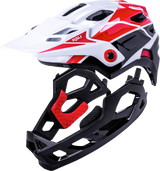 KALI Child Maya Full Face Bicycle Helmet - Race - Gloss White/Red/Black 0221922112