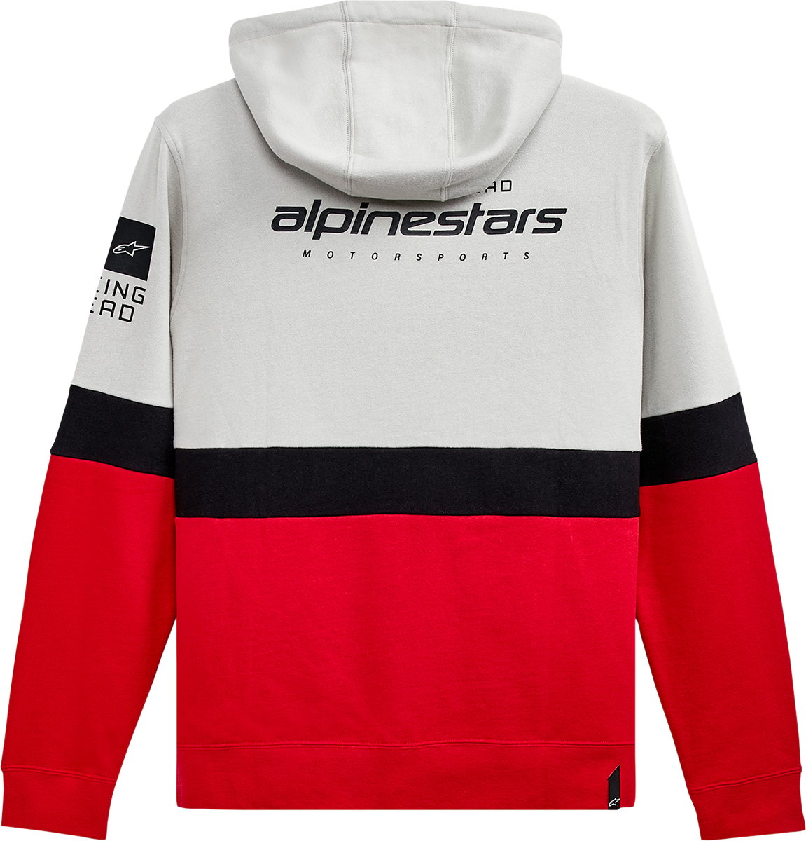 ALPINESTARS Position Zip Hoodie - Silver/Black/Red - 2XL 12125302210962X