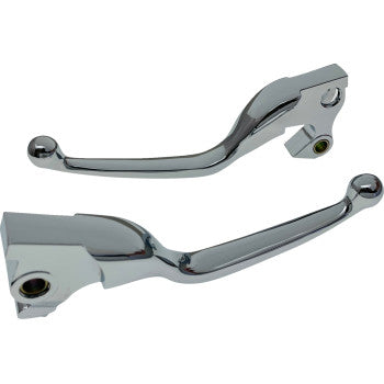 DRAG SPECIALTIES Lever Set - Narrow - Chrome 0610-2312