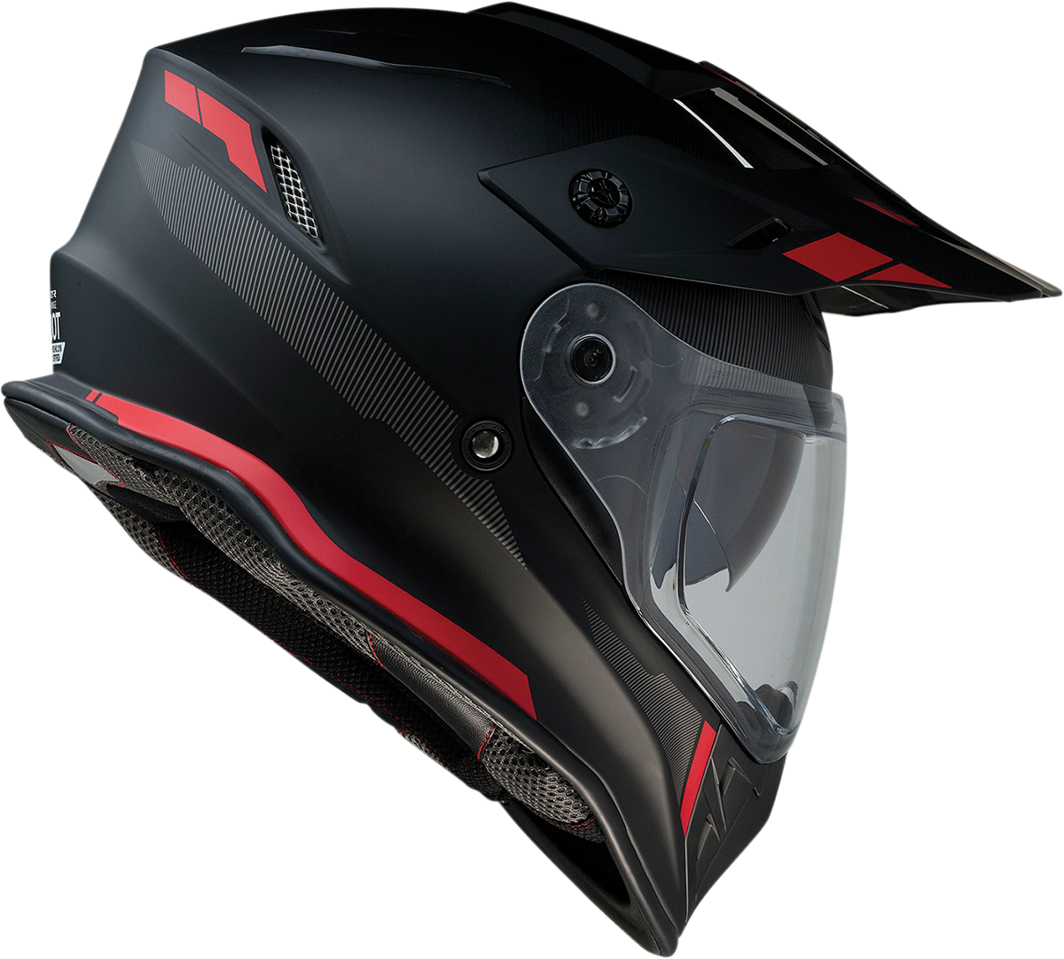 Z1R Range Motorcycle Helmet - Uptake - Black/Red - Medium 0140-0015