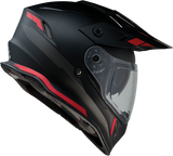 Z1R Range Motorcycle Helmet - Uptake - Black/Red - Medium 0140-0015