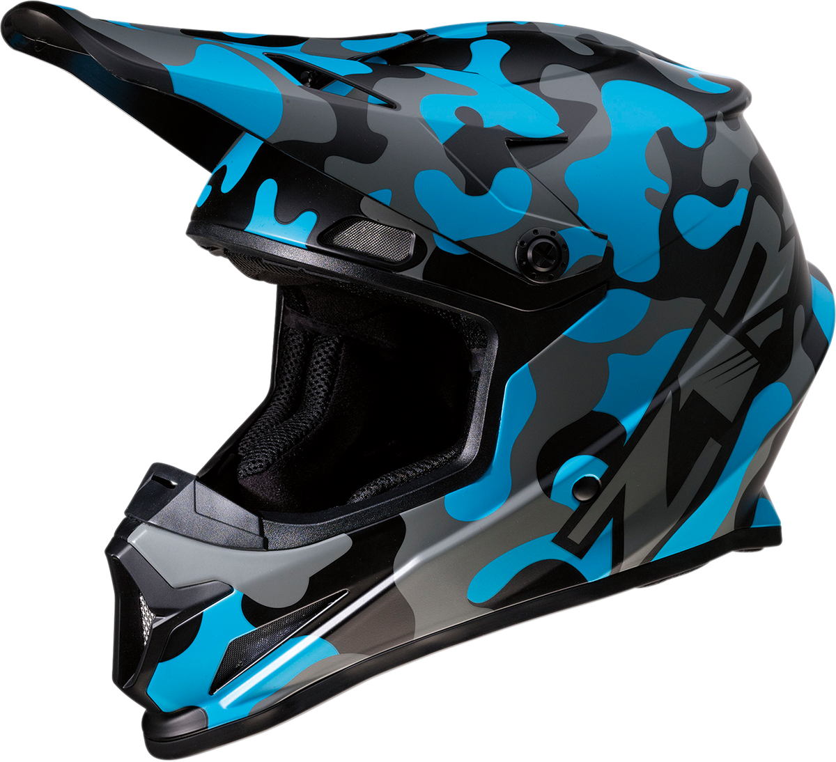 Z1R Rise Motorcycle Helmet - Camo - Blue - Medium 0110-6087