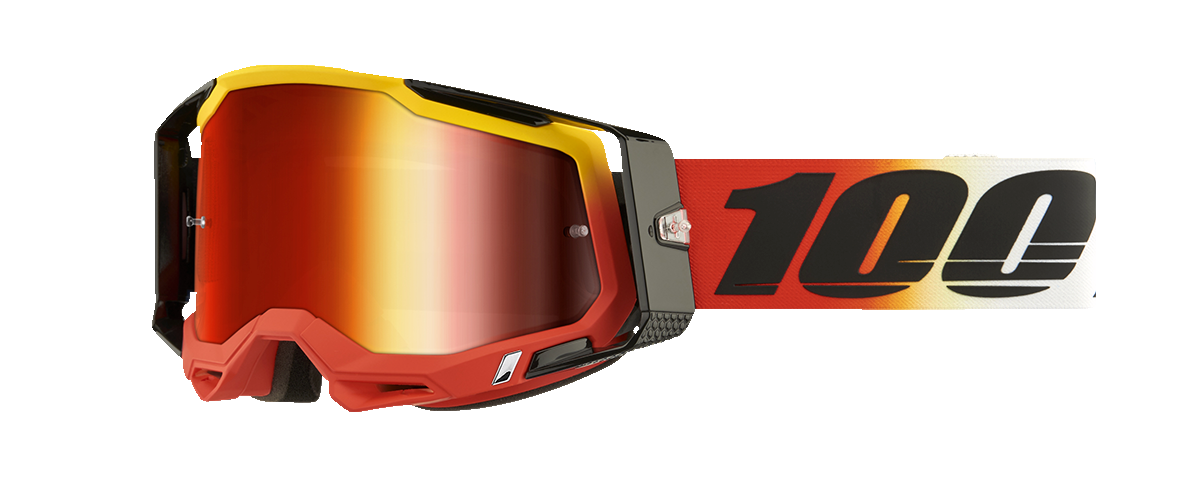 100% Racecraft 2 Goggles - Ogusto - Red Mirror 50010-00024