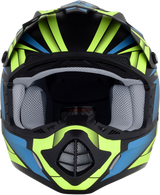 AFX FX-17 Motorcycle Helmet - Force - Matte Black/Green/Blue - Large 0110-5216