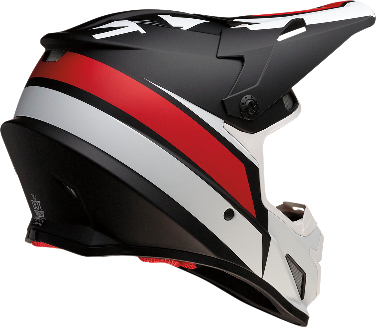 Z1R Rise Motorcycle Helmet - Evac - Matte Black/Red/White - XS 0110-6636