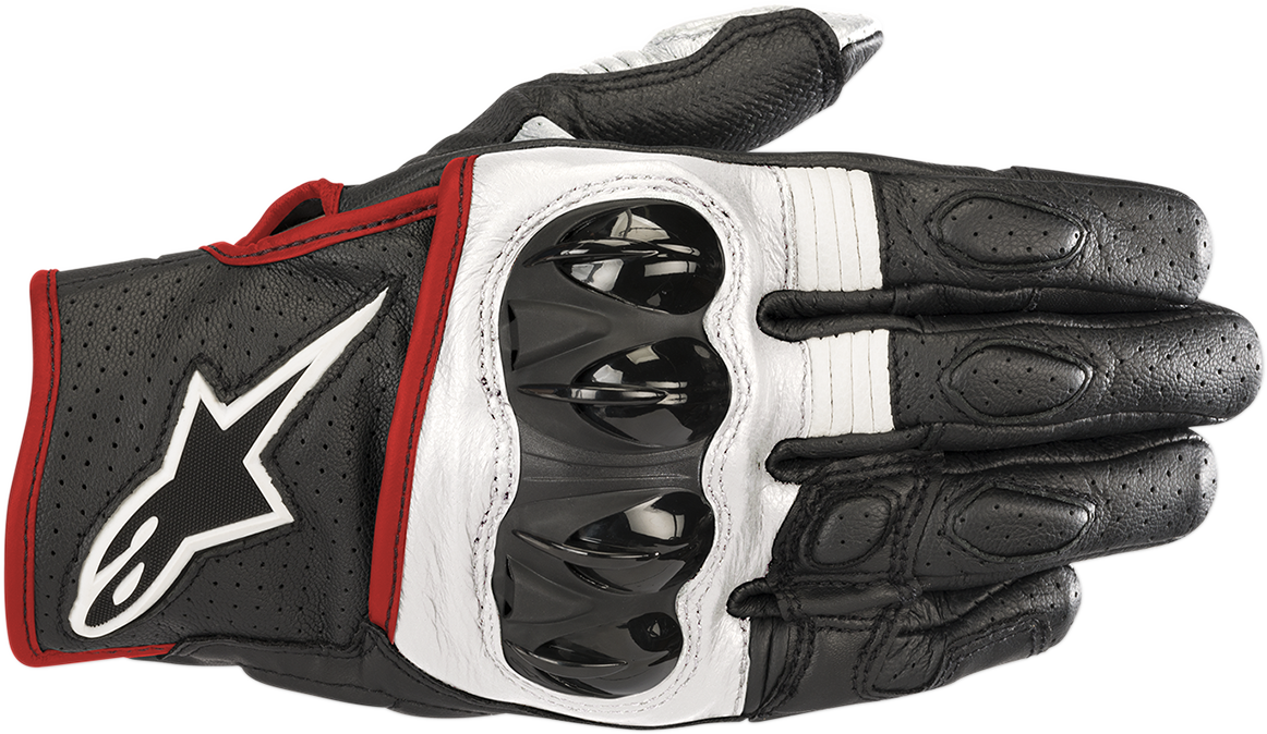 ALPINESTARS Celer V2 Gloves - Black/White/Fluo Red - Large 3567018-1231-L