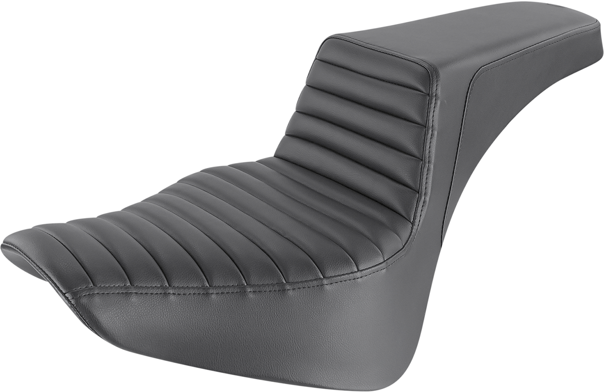 SADDLEMEN Step-Up Seat - Front Tuck-n-Roll - Black 818-33-171