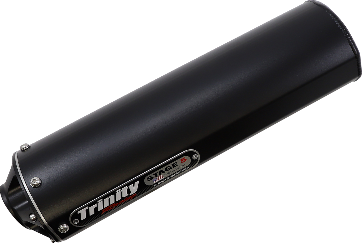 TRINITY RACING Stage 5 Slip-On Muffler - Cerakote Black TR-4158S-C2