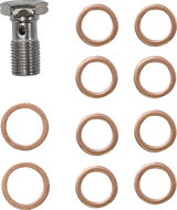 LA CHOPPERS Handlebar Cable/Brake Line Kit - 15" - 17" Ape Hanger Handlebars - Stainless Steel LA-8056KT-16