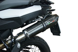 GPR Exhaust for Bmw F800GS 2008-2015, Gpe Ann. Black titanium, Slip-on Exhaust Including Removable DB Killer and Link Pipe