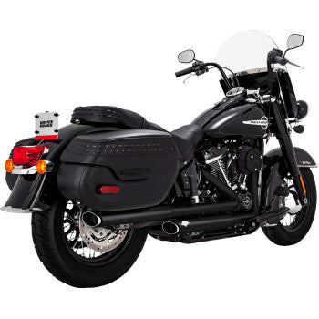 VANCE & HINES Twin Slash Slip-On Mufflers - PCX™ - Black 46379