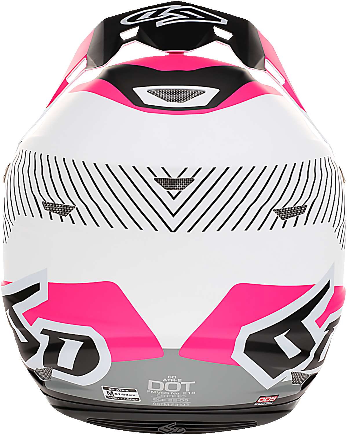 6D ATR-2 Motorcycle Helmet - Fusion - Neon Pink - Medium 12-2946