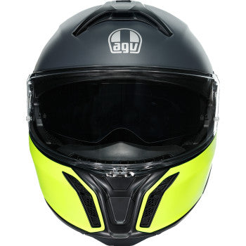 AGV Tourmodular Motorcycle Helmet - Balance - Black/Yellow Fluo/Gray - Small 211251F2OY00110