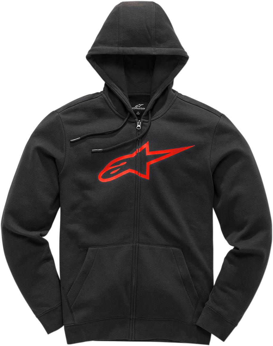 ALPINESTARS Ageless 2 Zip Hoodie - Black/Red - XL 1038530521030XL