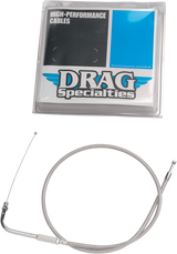 DRAG SPECIALTIES Idle Cable - 30" - Braided 5341400B