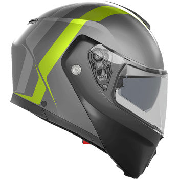 AGV Streetmodular Motorcycle Helmet - Resia - Matte Gray/Black/Yellow Fluo - XL 2118296002007XL