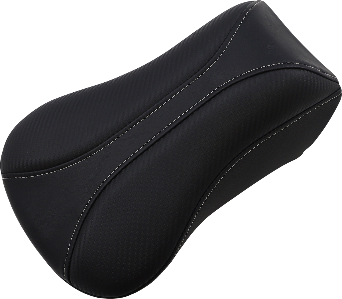 SADDLEMEN Dominator Pillion Pad - Standard Reach - Black w/ Gray Stitching 806-04-0162