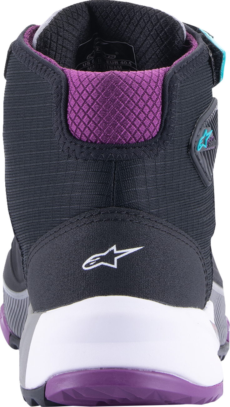 ALPINESTARS Women Stella CR-X Drystar® Shoes - Black/Gray/Teal/Purple - US 6.5 2611523137065