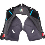 AGV Pista GP RR Cheek Pads - Gray/Cyan - 2XL 201850005623G2X