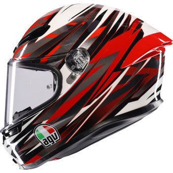 AGV K6 S Motorcycle Helmet - Reeval - White/Red/Gray - Large 2118395002-023-L