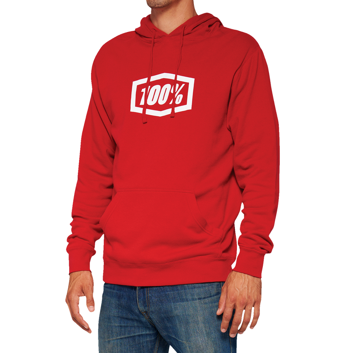 100% Icon Pullover Hoodie - Red - Small 20029-00010