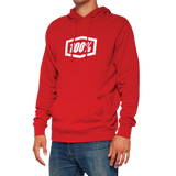 100% Icon Pullover Hoodie - Red - XL 20029-00013