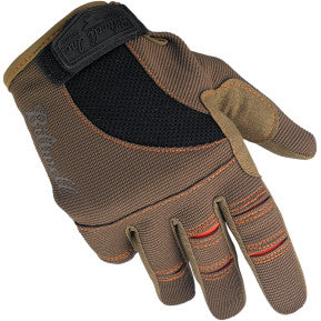 BILTWELL Moto Gloves - Brown/Orange - XL 1501-0206-005