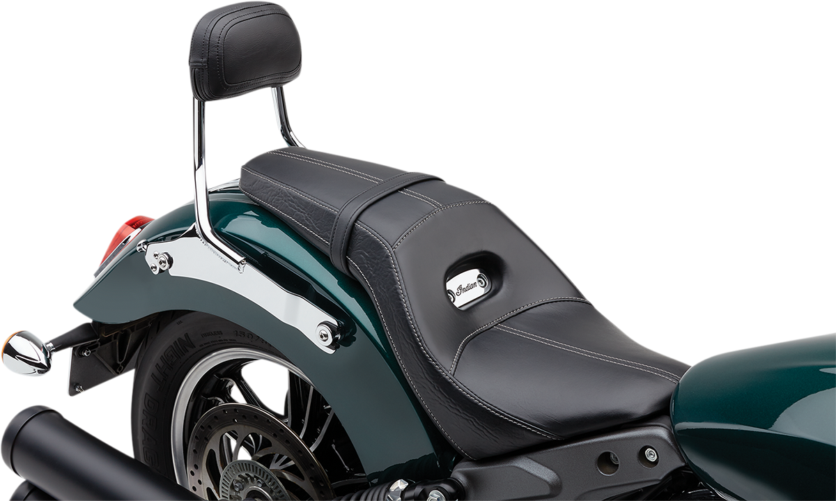 COBRA Detachable Backrest - Chrome - Two-up Seat - Scout 502-2210