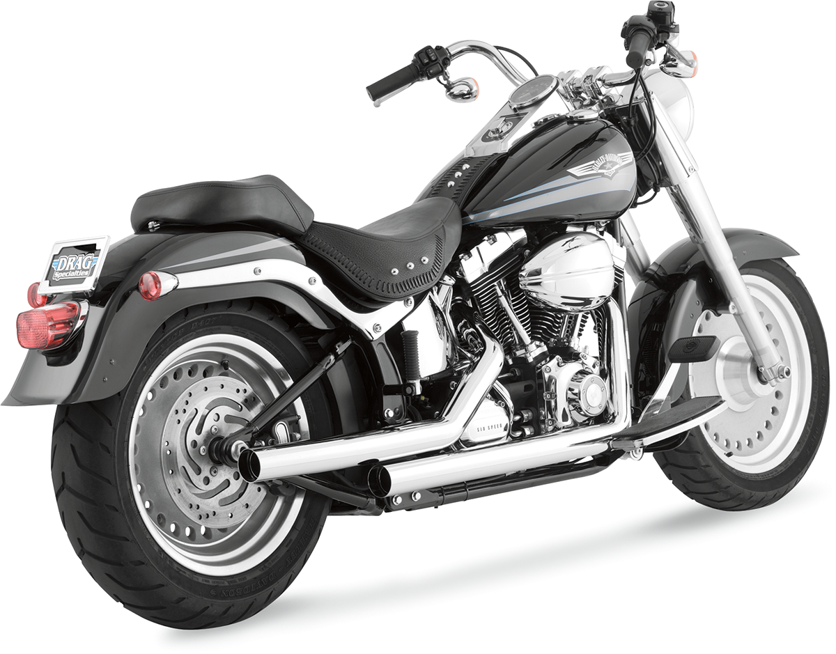 Vance & Hines exhaust for Harley Davidson Softail 1986-2011 Straightshots Chrome 17817