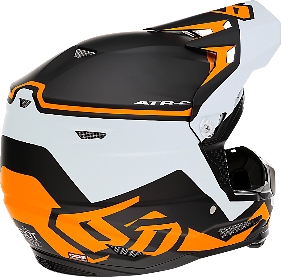 6D ATR-2Y Motorcycle Helmet - Drive - Neon Orange - Small 11-6310