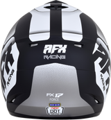 AFX FX-17 Motorcycle Helmet - Force - Matte Black/White - Large 0110-5199