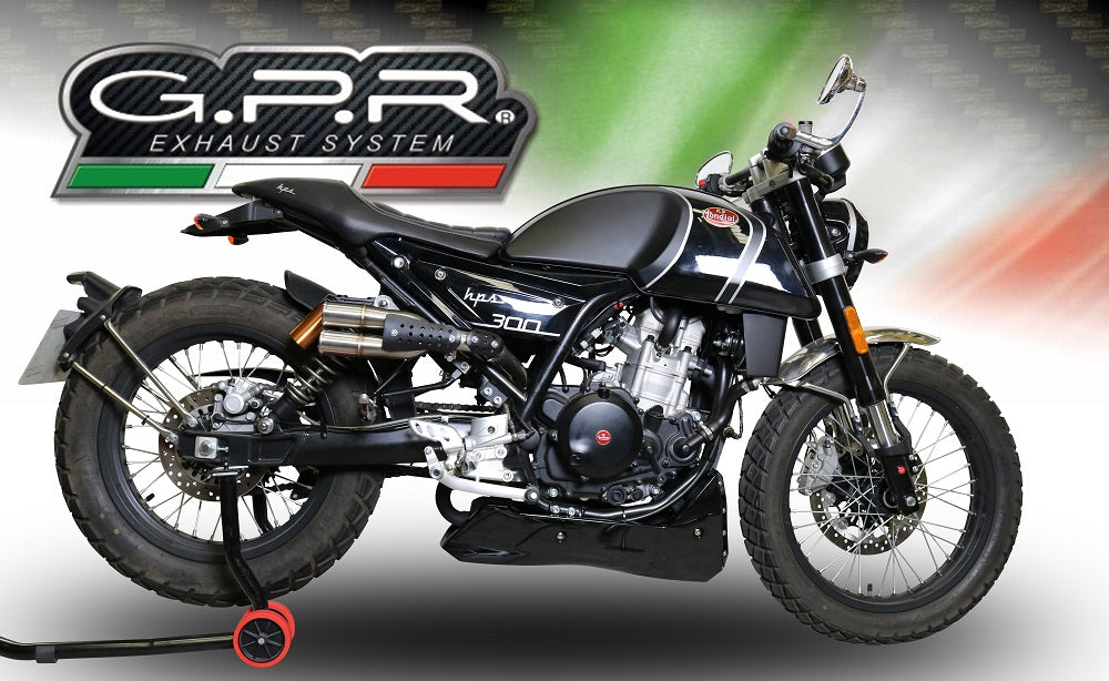 GPR Exhaust System F.B. Mondial Hps 300 2018-2021, F205, Slip-on Exhaust Including Removable DB Killer and Link Pipe