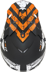 AFX FX-17Y Motorcycle Helmet - Attack - Matte Black/Orange - Medium 0111-1406