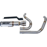 VANCE & HINES 2-into-1 High Output Exhaust System - Brushed - Touring 27321-22