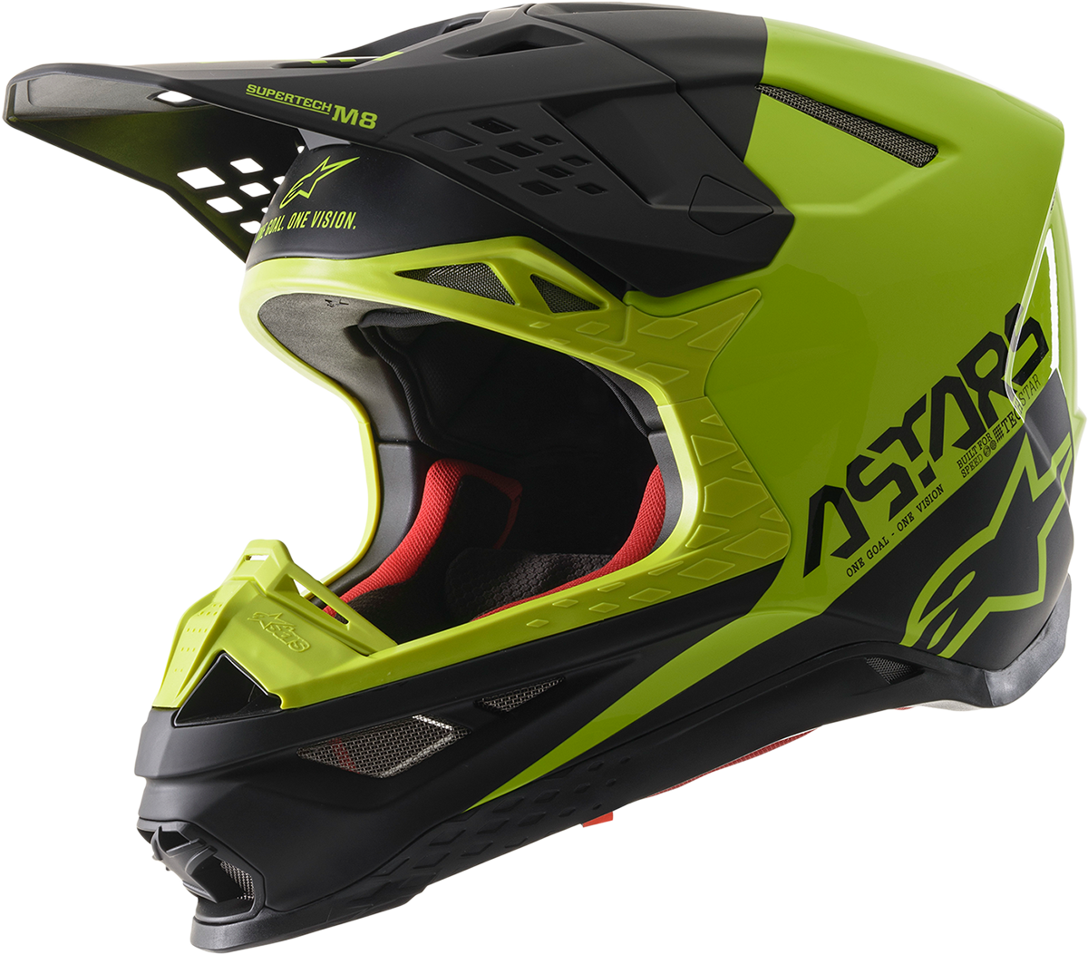 ALPINESTARS Supertech M8 Motorcycle Helmet - Echo - MIPS® - Black/Yellow - Medium 8302621-1158-MD