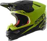 ALPINESTARS Supertech M8 Motorcycle Helmet - Echo - MIPS® - Black/Yellow - Large 8302621-1158-LG