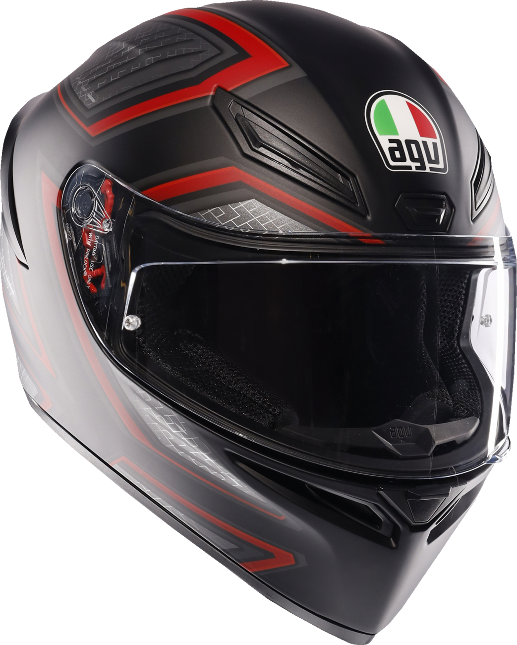 AGV K1 S Motorcycle Helmet - Sling - Matte Black/Red - Small 2118394003-038-S