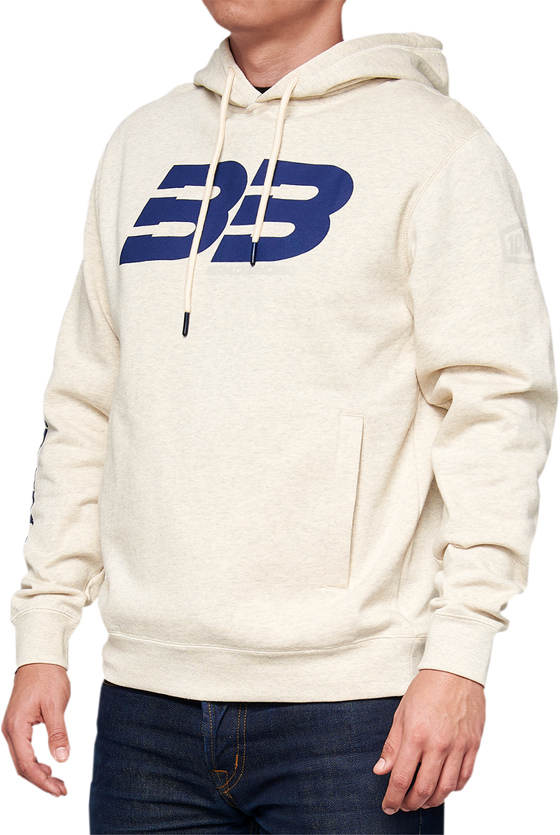 100% BB33 Pullover Welt Pocket Hoodie - Oatmeal - 2XL BB-36045-484-14