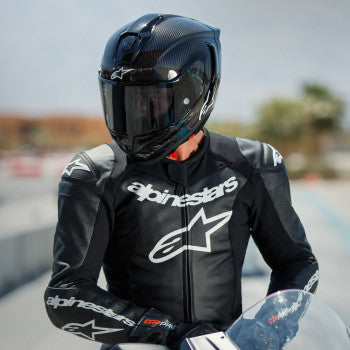 ALPINESTARS Supertech R10 Motorcycle Helmet - Solid - Carbon Black - XS 8200124-1902-XS