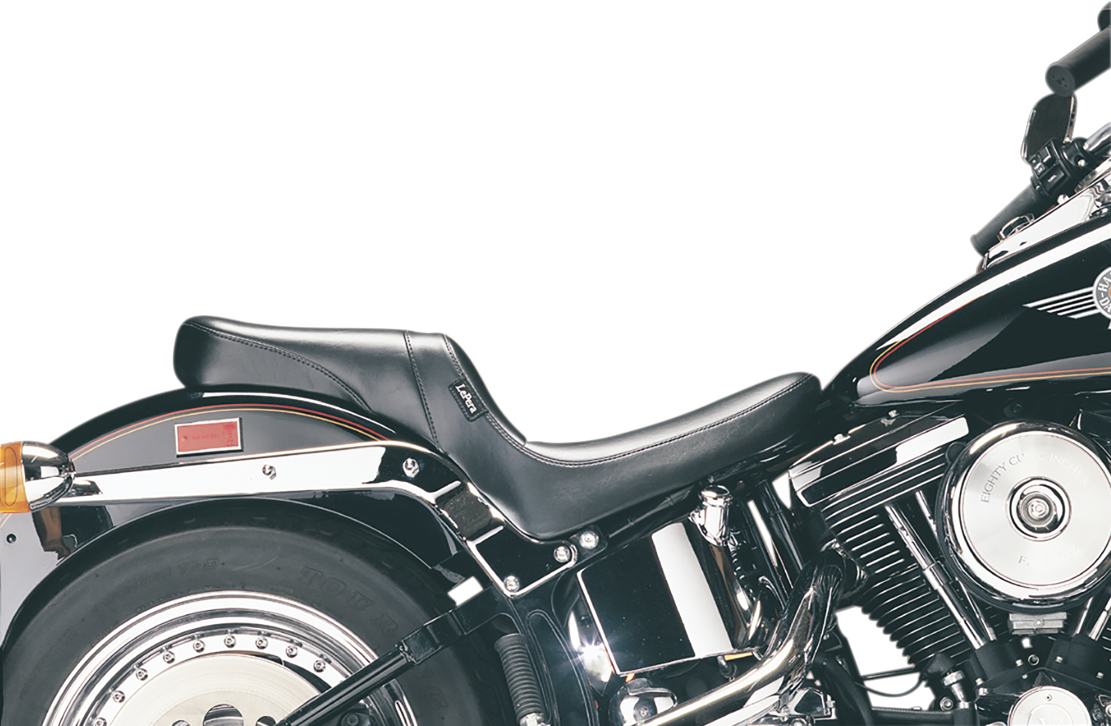 LE PERA Daytona 2-Up Seat - Without Backrest - Smooth - Black - Softail '84-'99 LGN-543S