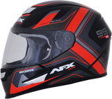 AFX FX-99 Motorcycle Helmet - Recurve - Black/Red - Large 0101-11113