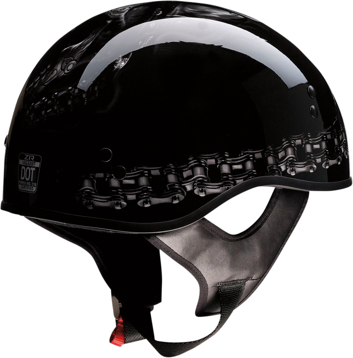 Z1R Vagrant Motorcycle Helmet - FTW - Black/Gray - Small 0103-1319