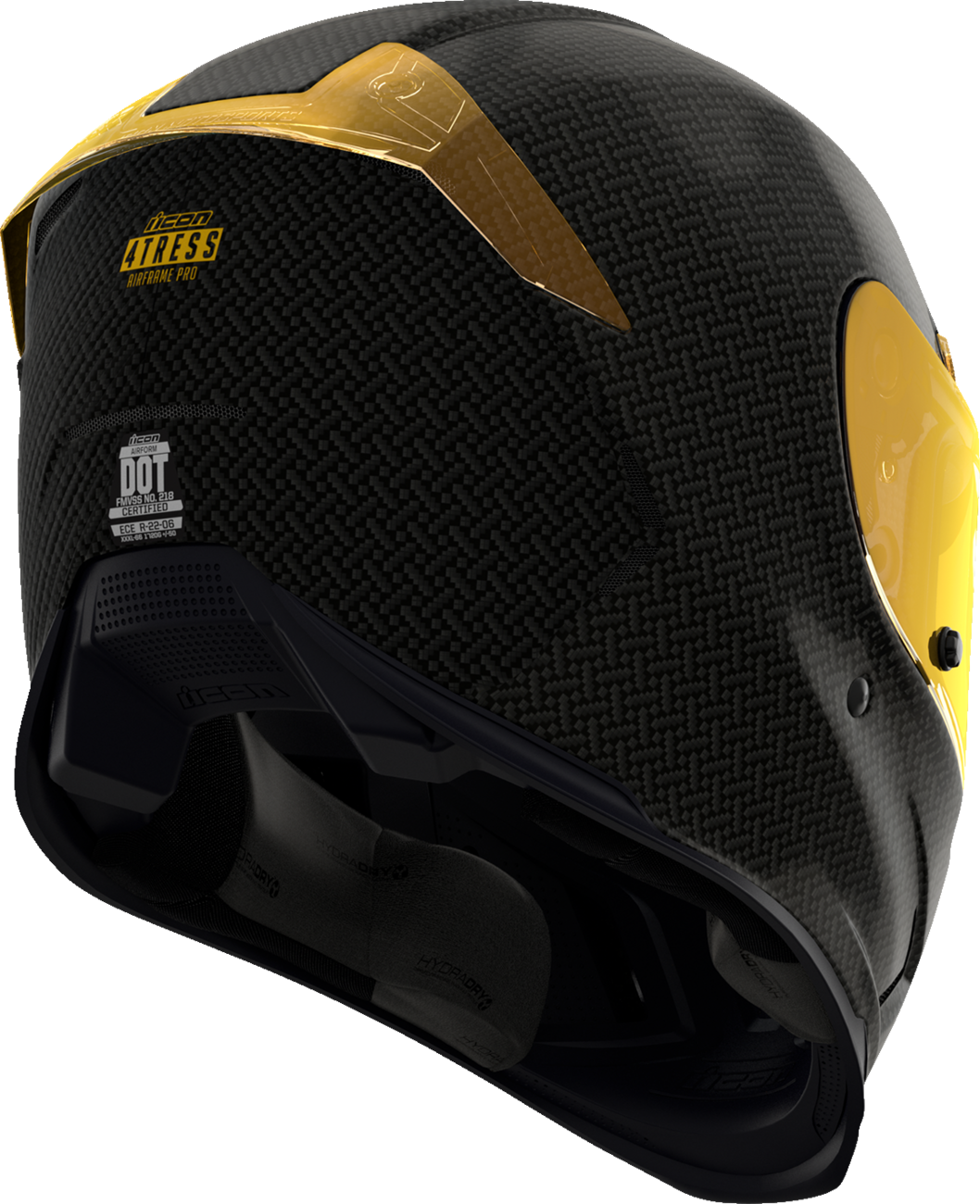 ICON Airframe Pro™ Motorcycle Helmet - Carbon 4Tress - Yellow - Small 0101-16660